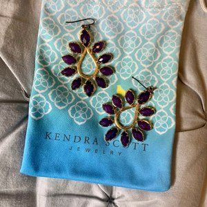 Purple Kendra Scott earrings